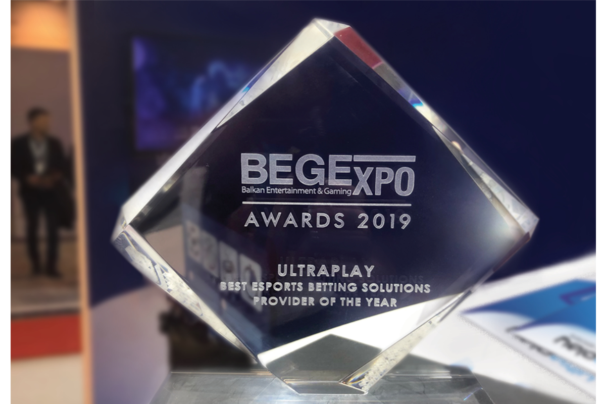 UltraPlay named the Best Esports Betting Solutions Provider at BEGE Expo Awards 2019