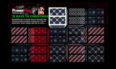 PowerPlay.com has launched their 12 days to Christmas promotion in Canada