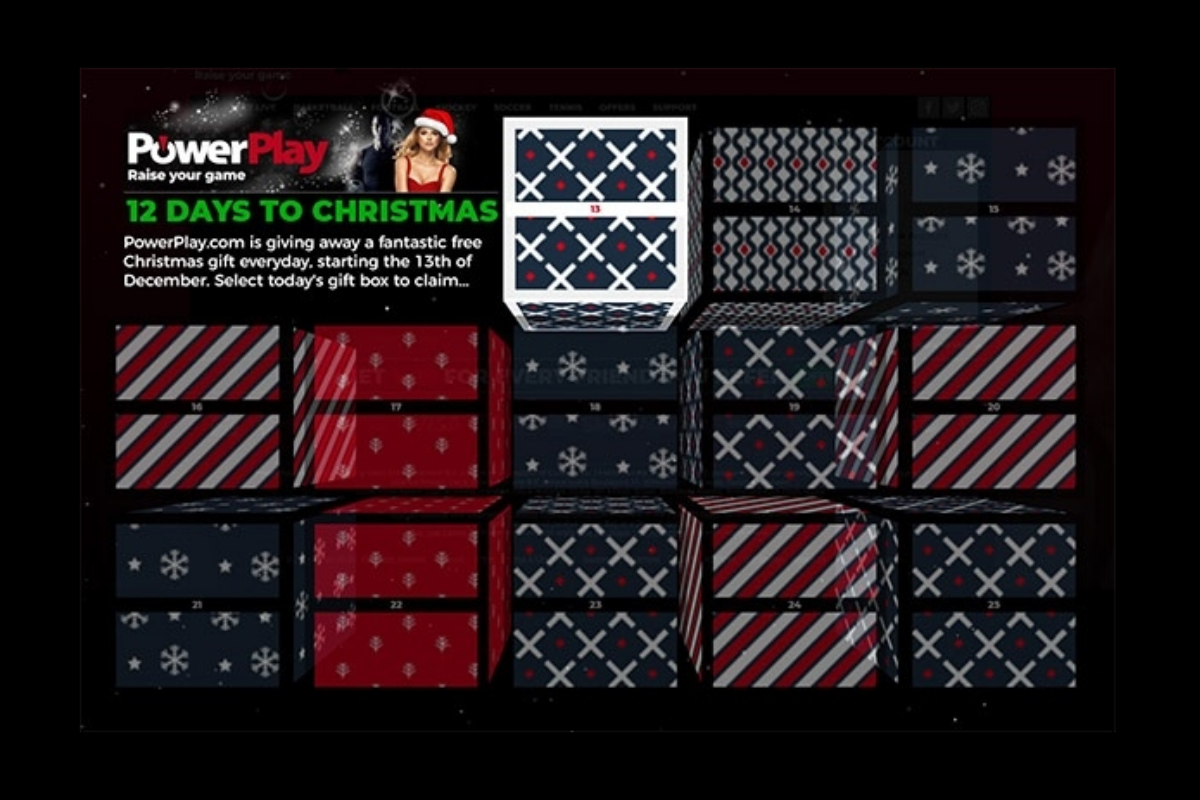 PowerPlay.com has launched their 12 days to Christmas promotion in Canada