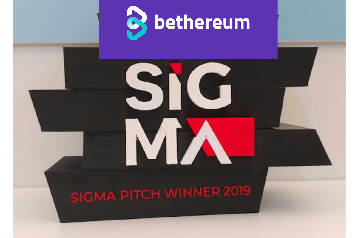 Bethereum Won SiGMA iGaming Best Startup 2019