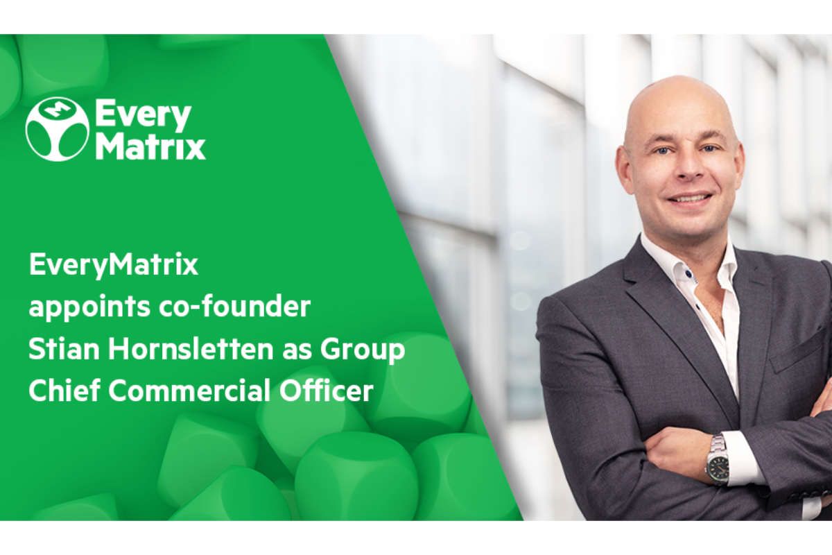 EveryMatrix appoints co-founder Stian Hornsletten as Group Chief Commercial Officer