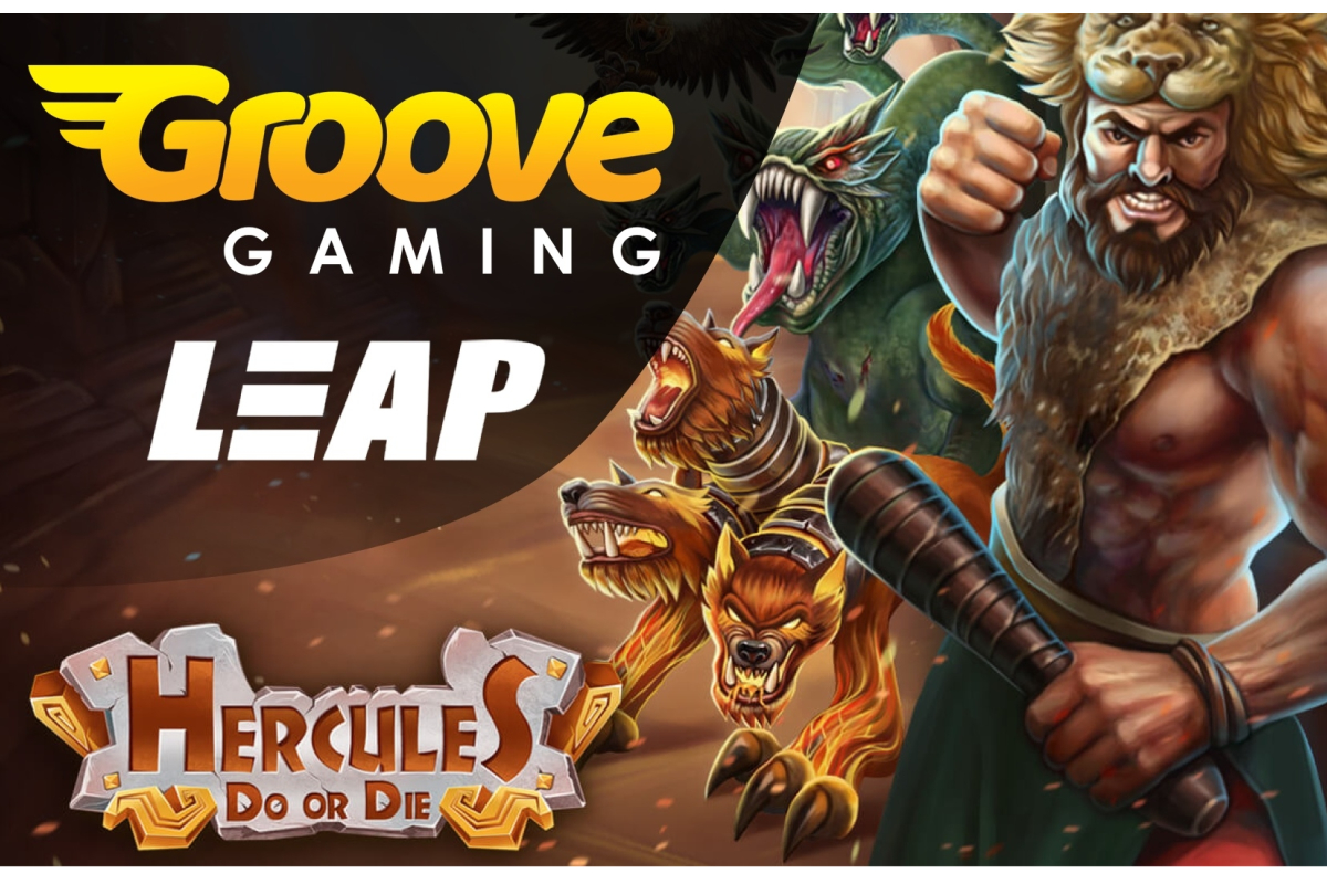 GrooveGaming leaps ahead with launch of Leap Gaming's first slots release 'Hercules Do or Die'