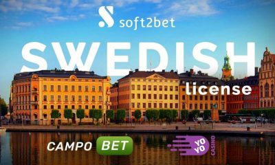 Soft2Bet obtains Swedish Gaming licence, launches two of its leading brands