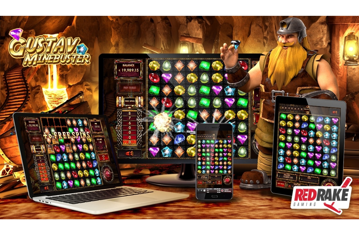  the new video slot from Red Rake Gaming: Gustav Minebuster