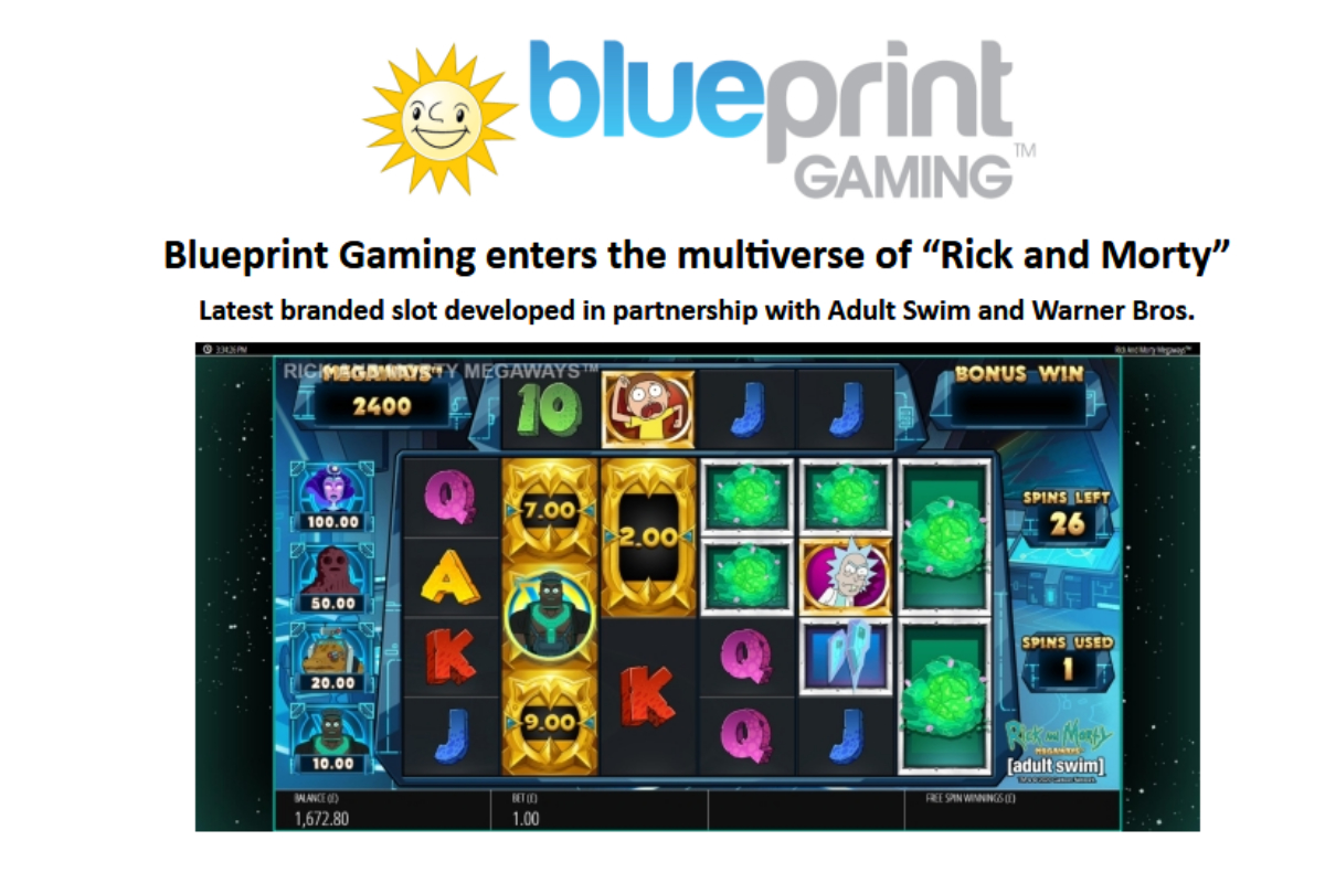 Blueprint Gaming enters the multiverse of “Rick and Morty”