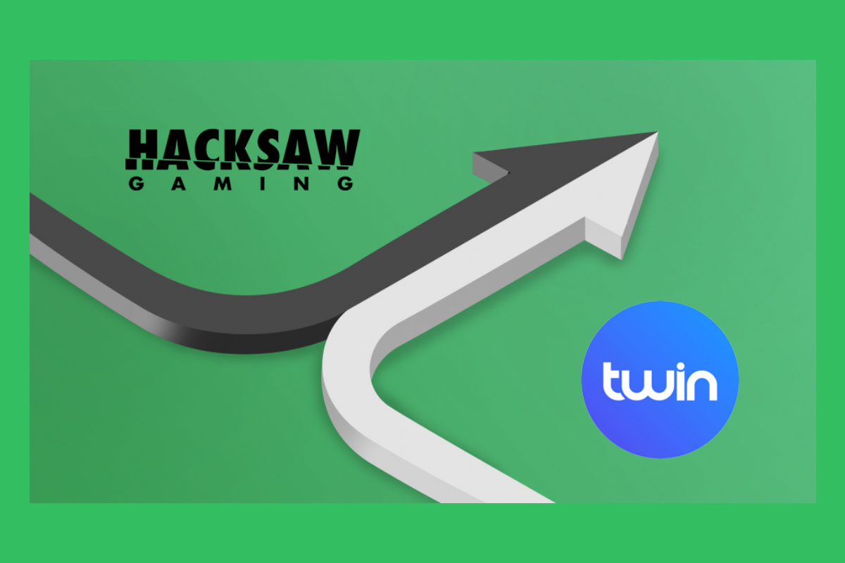 Hacksaw Gaming sign with Twin