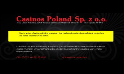 Century Casinos Announces Temporary Closure of Polish Casinos