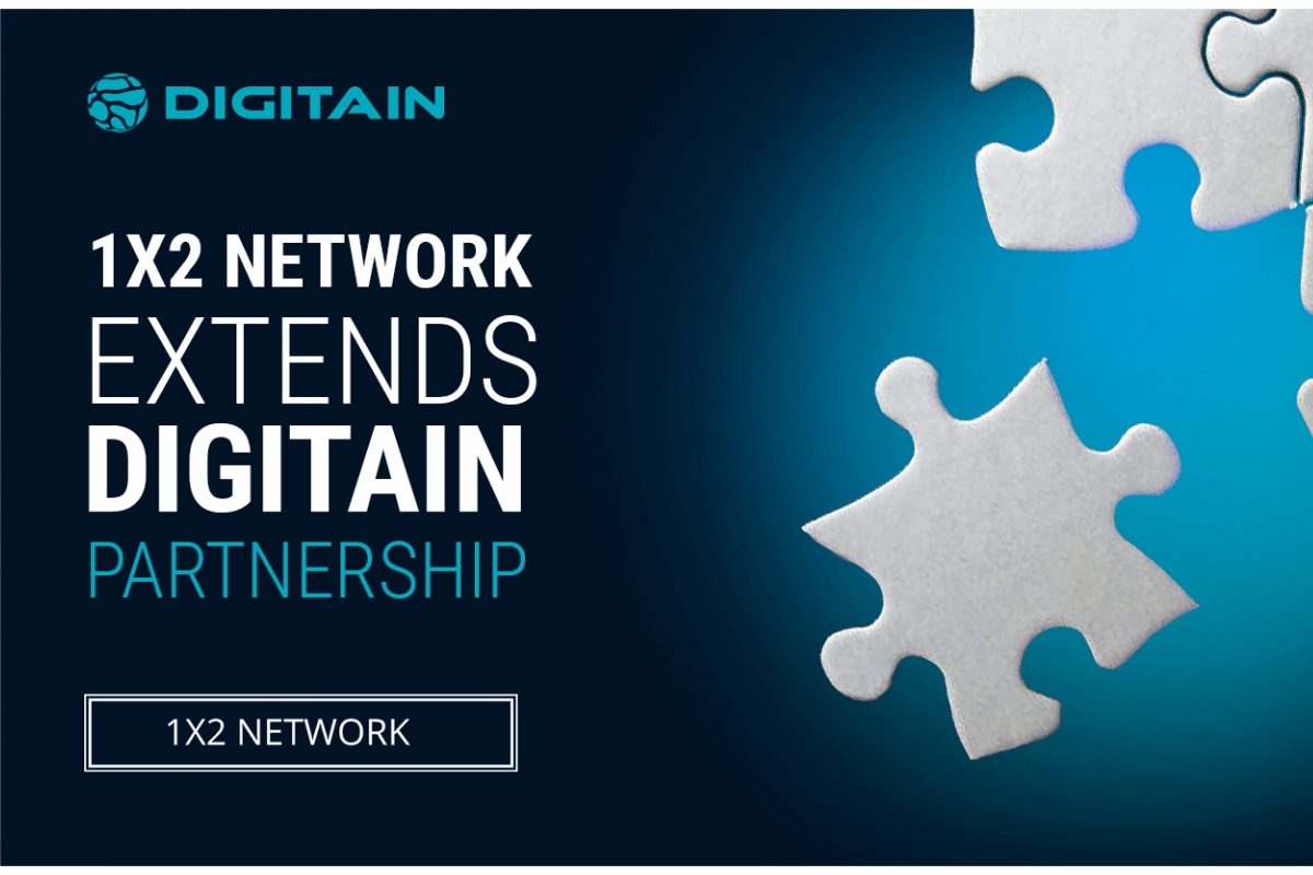 1x2 Network Extends Contract with Digitain