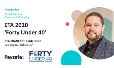 ETA recognizes Paysafe leader in 2020 ‘Forty Under 40’