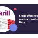 Skrill offers free money transfers to Italy