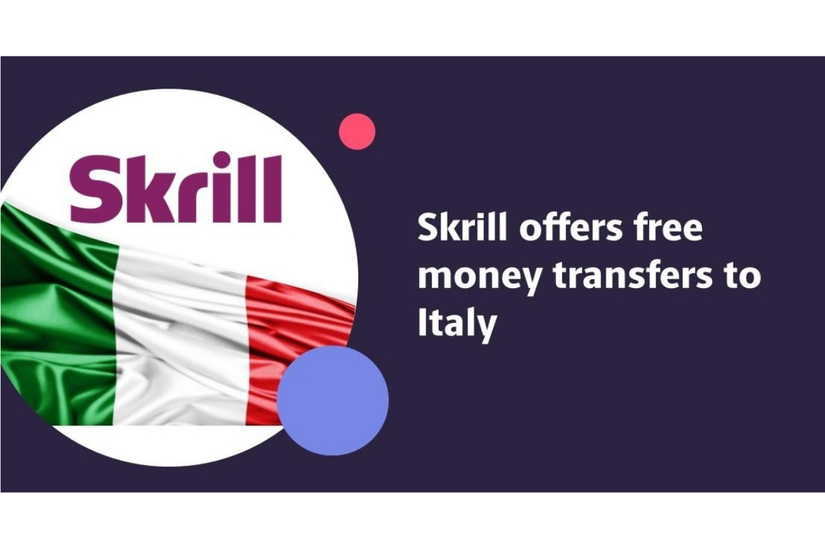 Skrill offers free money transfers to Italy