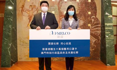 Melco Donates 500,000 Surgical Masks to Macau Government