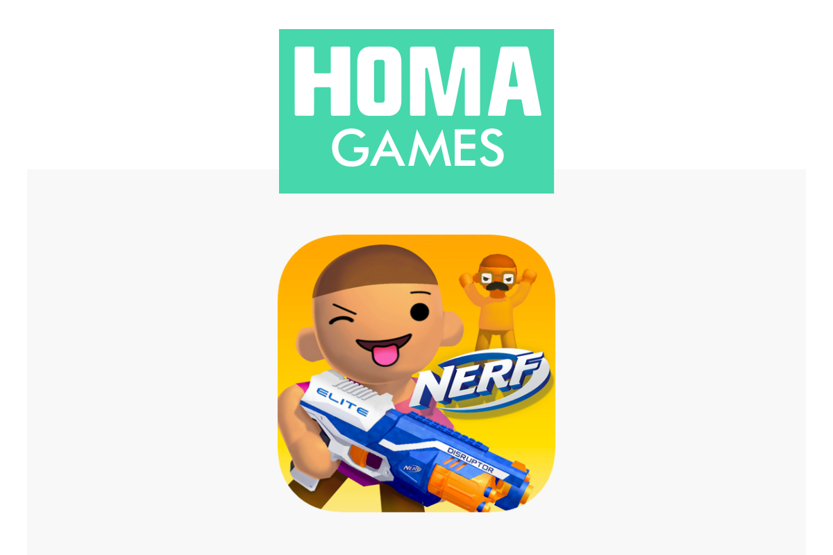 Homa Games and Hasbro Announce NERF Epic Pranks! Releasing Today on Mobile Devices