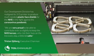 TCSJOHNHUXLEY to Produce Face Shields for NHS Healthcare Workers