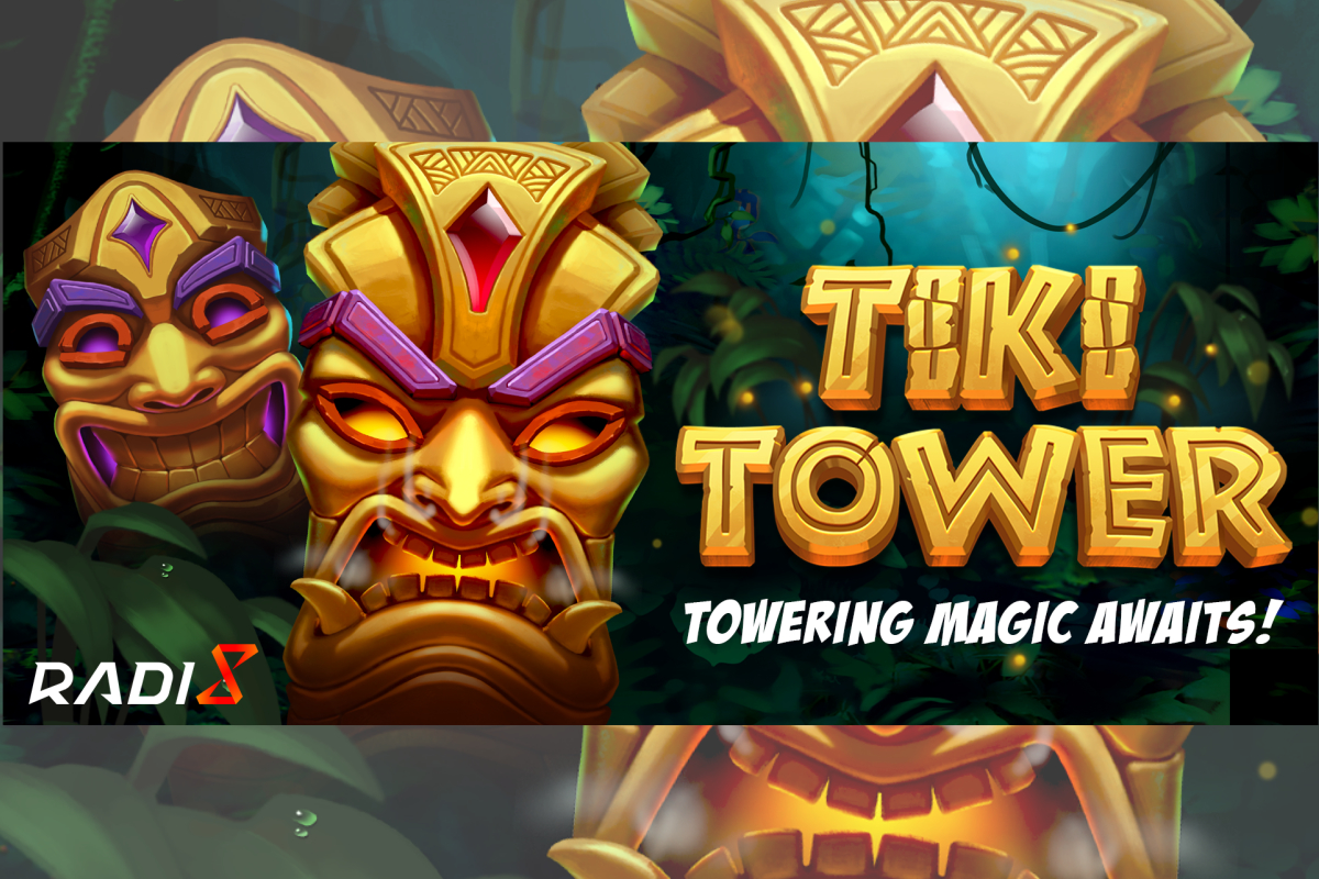 Tiki Tower, new game release by Radi8 with an extendable reel up to 80 pay-lines!