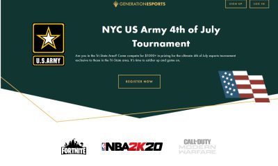 Generation Esports and the United States Army Enlist New Yorkers for Epic Independence Day "U.S. Army 4th of July Esports Tournament"