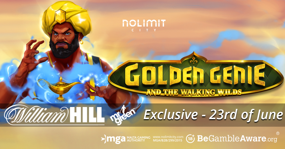 Nolimit City & William Hill group premier, Golden Genie & The Walking Wilds