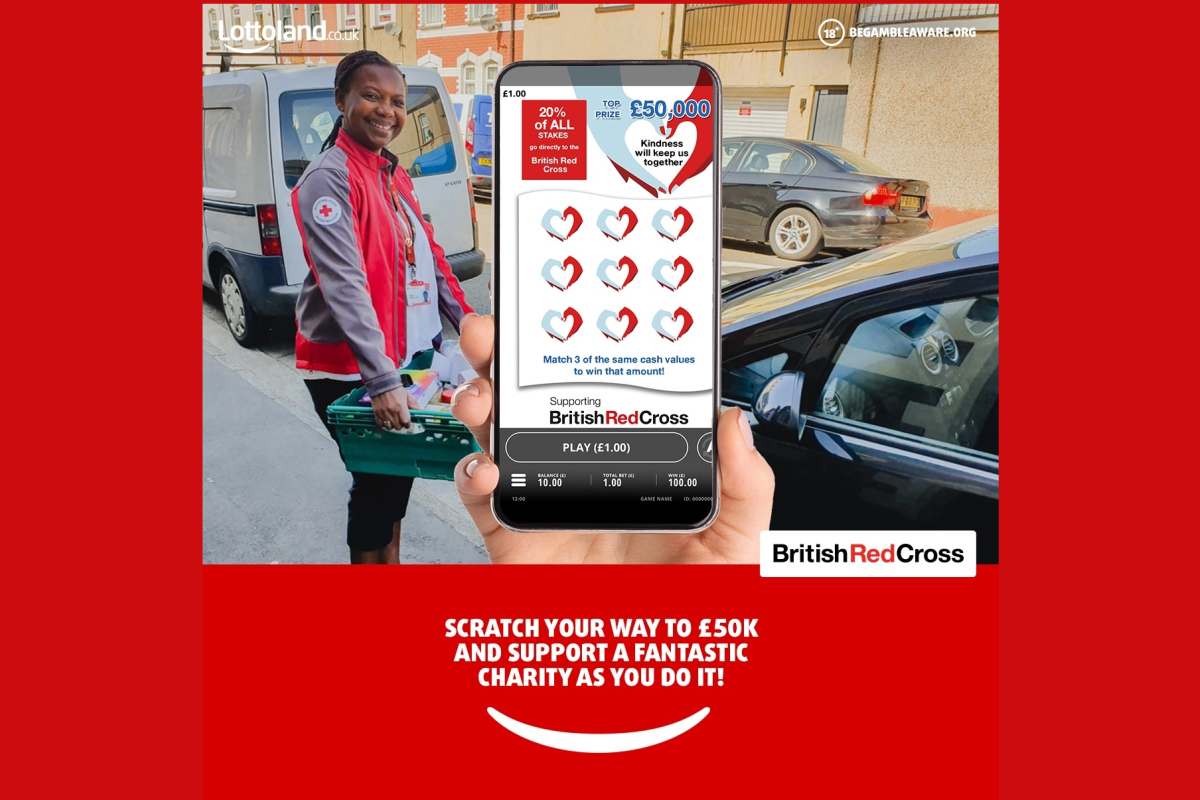 The British Red Cross and Lottoland launch digital scratchcard
