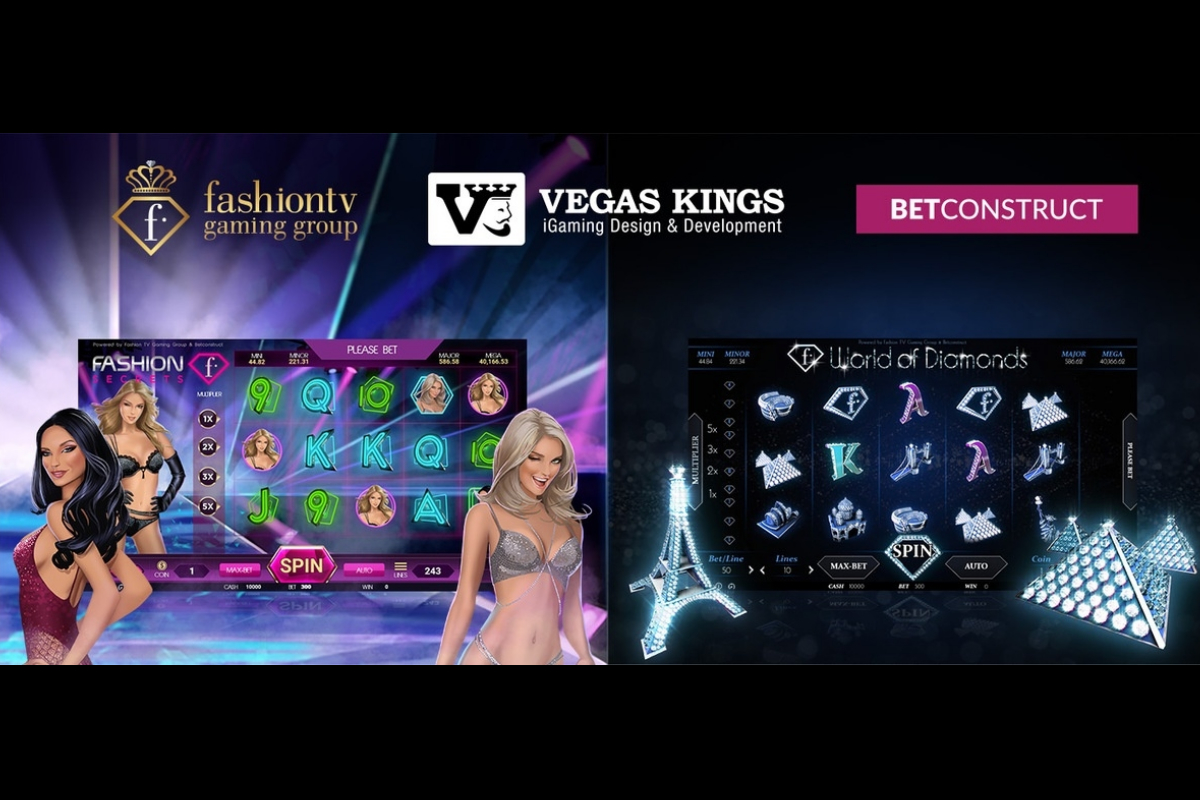 Vegas Kings Develops 2 Exclusive FTV Branded Slots in partnership with FASHION TV GAMING GROUP and BETCONSTRUCT