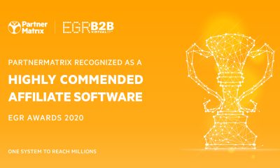 PartnerMatrix highly commended Affiliate Software at EGR B2B Awards
