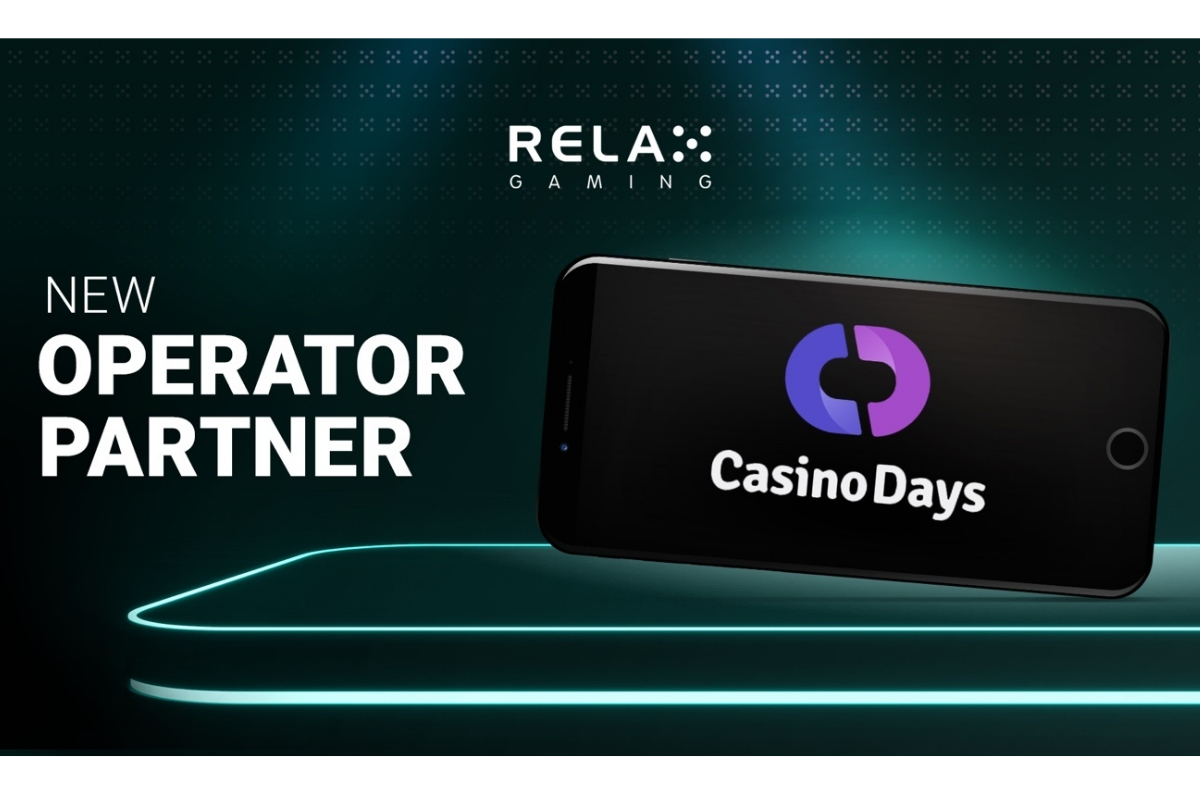 Relax Gaming teams up with brand-new operator Casino Days