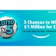 New Lotto Game giving Lotto Lovers 5 Chances to Win a Million… for £1