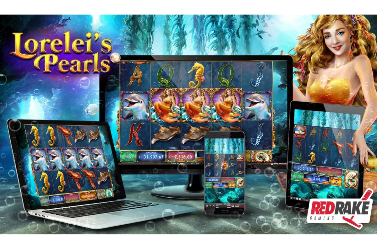 Be enchanted by the mermaid's songs and immerse yourself in the waters of Lorelei's Pearls, the new video slot from Red Rake Gaming