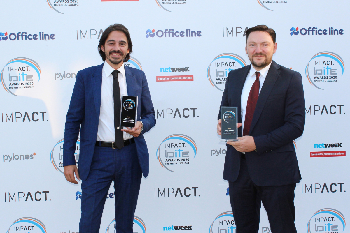 Gold Award for Technology Excellence to INTRALOT and Office Line at Impact BITE Awards 2020