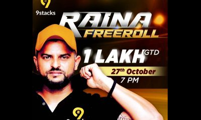 9stacks celebrates the signing of Suresh Raina as brand ambassador by hosting “Raina Freeroll” tournament on 27th Oct 2020