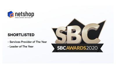 Leading Data Center Provider, NetShop ISP, Shortlisted in 2 Categories in the SBC Awards 2020
