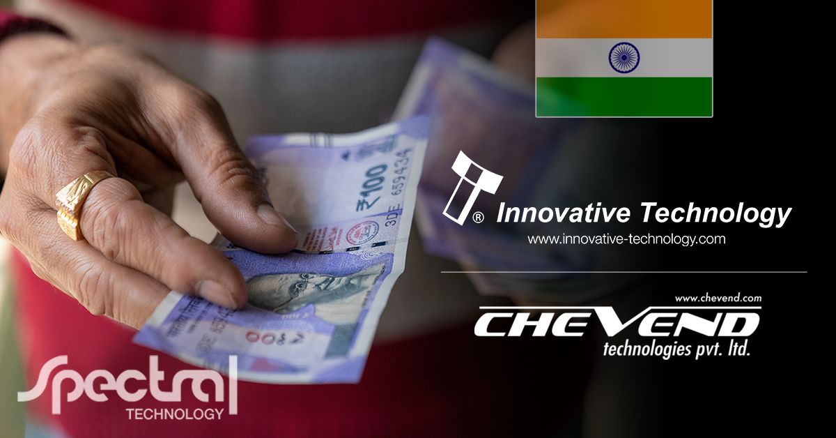 Rising cash payments in India secured by Spectral Technology