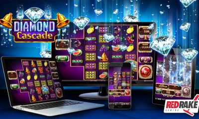 Refresh yourself under a cascade of diamonds in the latest video slot from Red Rake Gaming: Diamond Cascade