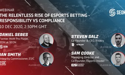 SEON teams up with leading experts for latest webinar: The relentless rise of esports betting - Responsibility vs Compliance