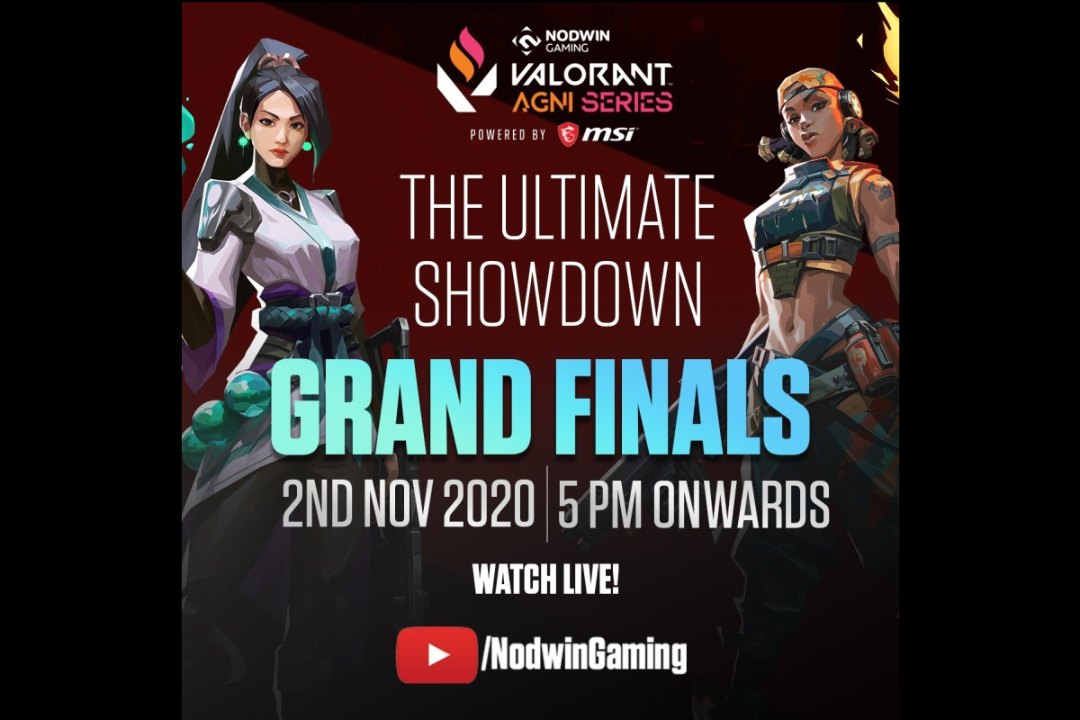 Grand Finale of NODWIN Gaming’s Valorant Agni Series 2020 to Stream Live on November 2, 2020