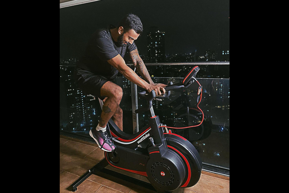 Cricket celebrities like Jasprit Bumrah & KL Rahul use the Wattbike from Grand Slam Fitness to stay fit while on tour breaks