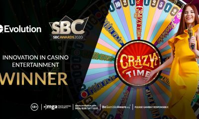 Evolution Wins “Innovation in Casino Entertainment” Award at SBC Awards 2020