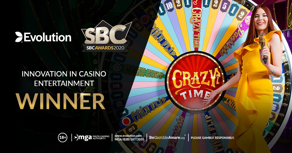 Evolution Wins “Innovation in Casino Entertainment” Award at SBC Awards 2020