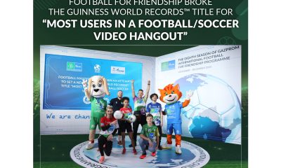 Gazprom International Children's Social Programme Football for Friendship sets a new GUINNESS WORLD RECORDS™ title