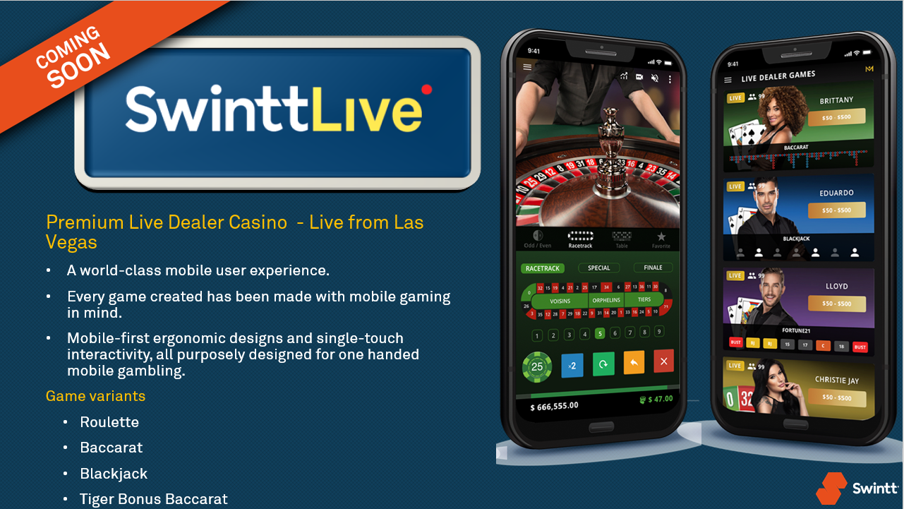 Swintt unveil mobile-first live dealer product