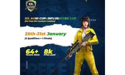 Indian Gaming League (IGL) to host “Influencers Rising Cup” from 25th-31st January 2021
