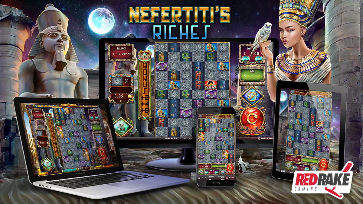 Red Rake Gaming has just released Nefertiti's Riches, a video slot with 1 million different ways to win