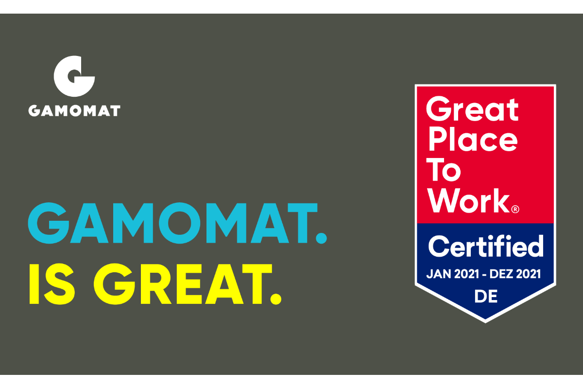 GAMOMAT is awarded Great Place To Work certification