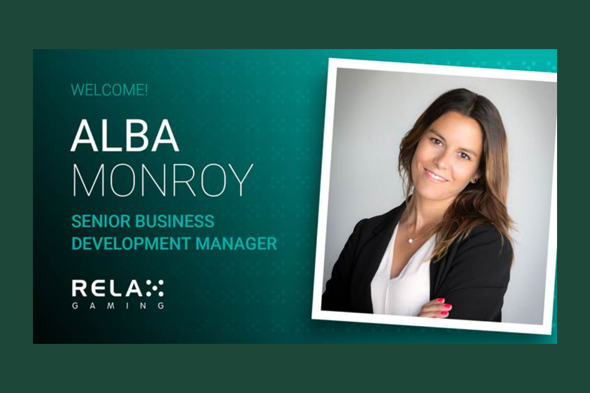 Relax Gaming announces new Senior Business Development Manager, Alba Monroy