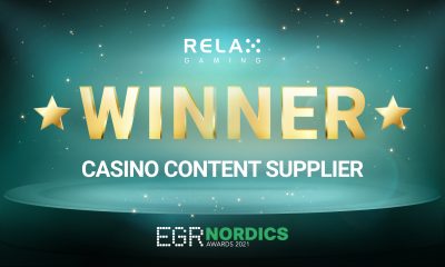 Relax Gaming sets the bar with Casino Content Supplier at EGR Nordics Awards
