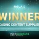 Relax Gaming sets the bar with Casino Content Supplier at EGR Nordics Awards