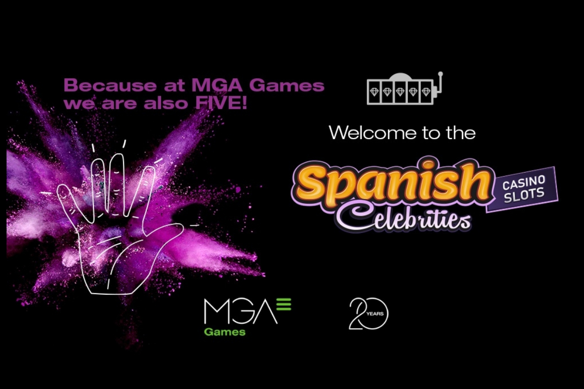 "At MGA Games we are also 5", campaign launch for the new Spanish Celebrities Casino Slots series