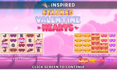 Inspired Launches Stacked Valentine Hearts™, an Online & Mobile Slot Game
