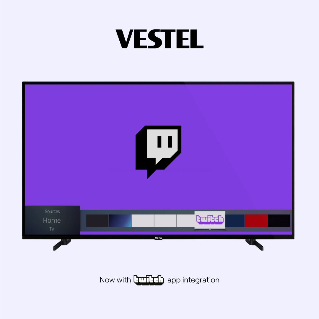 Multi-brand TV Manufacturer Vestel Brings Twitch to Smart TVs across Europe