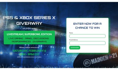 Ahead to giveaway multiple PS5 + XBOX Series X on Madden Stream & Host Panels with top gamers and athletes