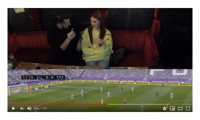 Parimatch and LaLiga help fan propose marriage during match